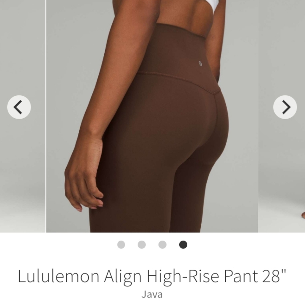 Lululemon Align 28" Size 4 Java Brown - image 7